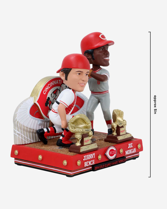 Johnny Bench & Joe Morgan Cincinnati Reds 1974 Gold Glove Dual Bobblehead FOCO - FOCO.com