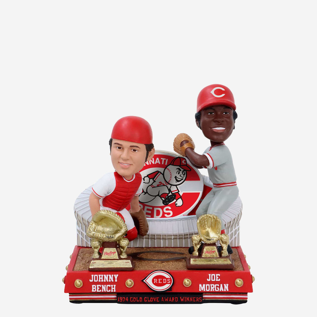 Johnny Bench & Joe Morgan Cincinnati Reds 1974 Gold Glove Dual Bobblehead FOCO - FOCO.com