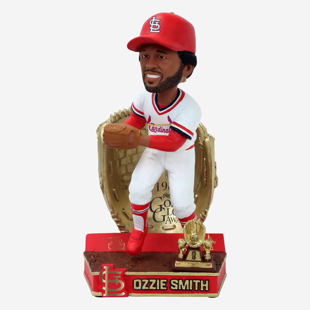 Ozzie Smith St Louis Cardinals 1982 Gold Glove Bobblehead FOCO - FOCO.com