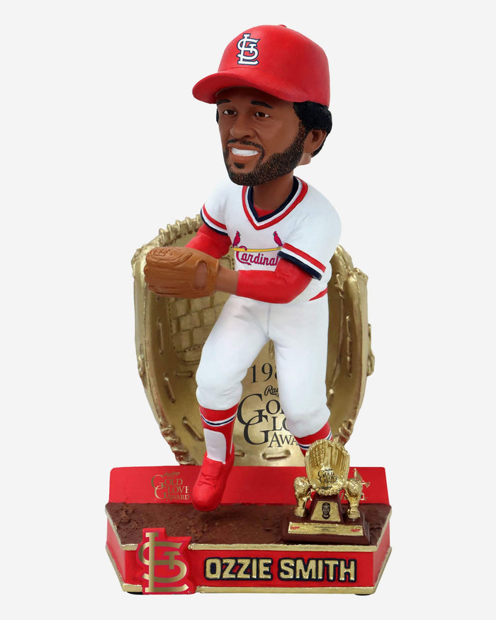 Ozzie Smith St Louis Cardinals 1982 Gold Glove Bobblehead FOCO - FOCO.com