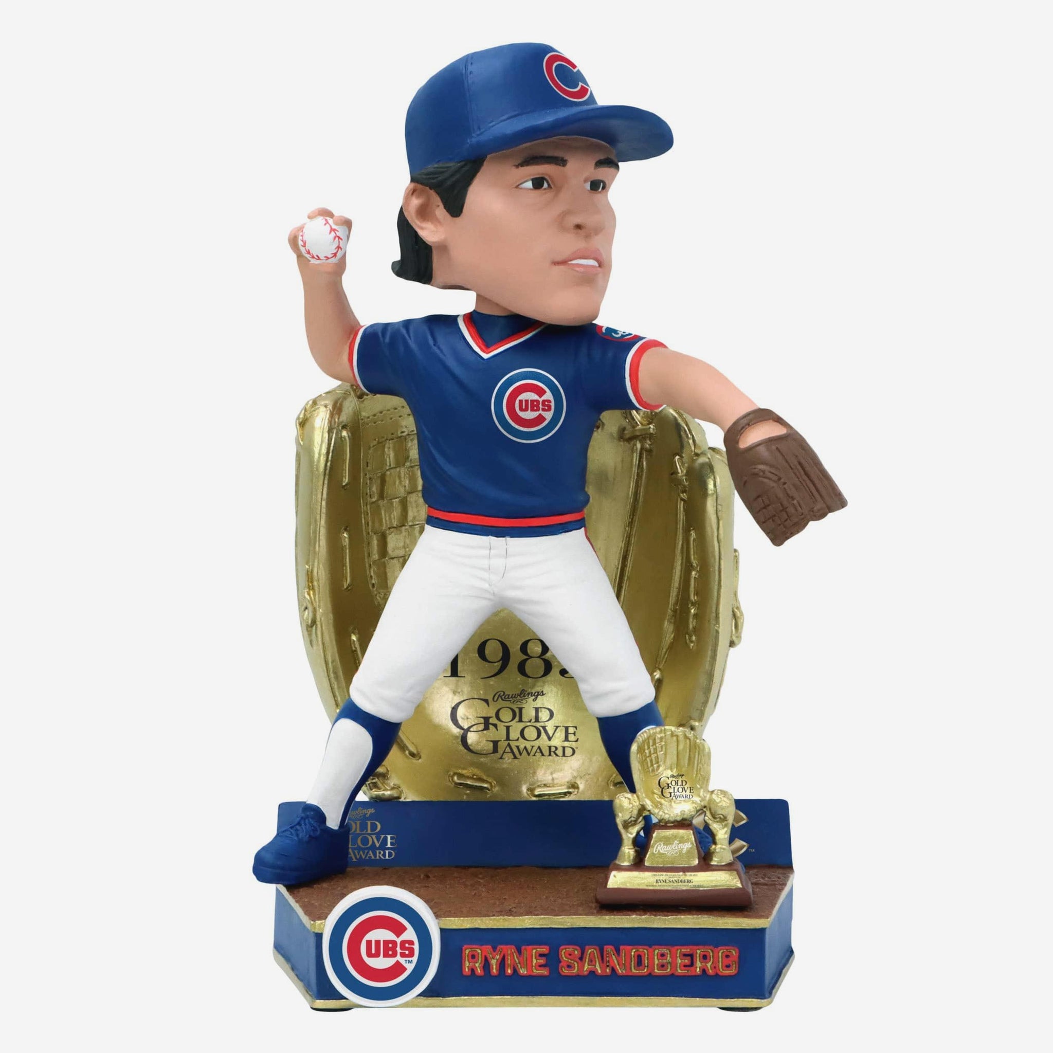 Ryne Sandberg Chicago Cubs 1983 Gold Glove Bobblehead FOCO