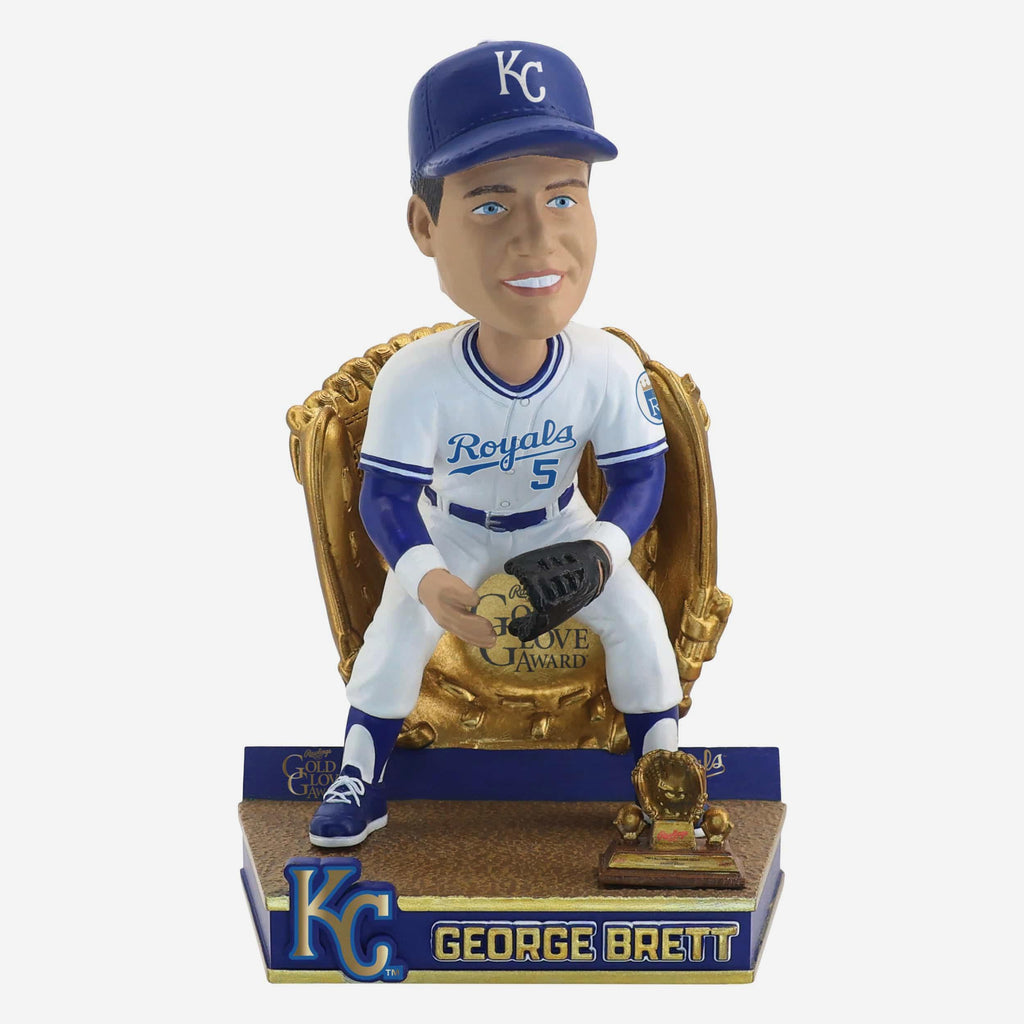 George Brett Kansas City Royals 1985 Gold Glove Bobblehead FOCO - FOCO.com