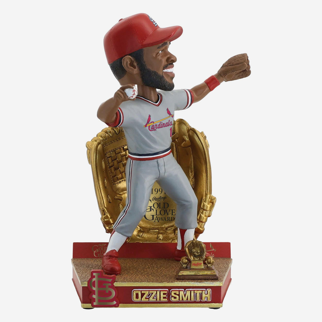 Ozzie Smith St Louis Cardinals 1991 Gold Glove Bobblehead FOCO - FOCO.com