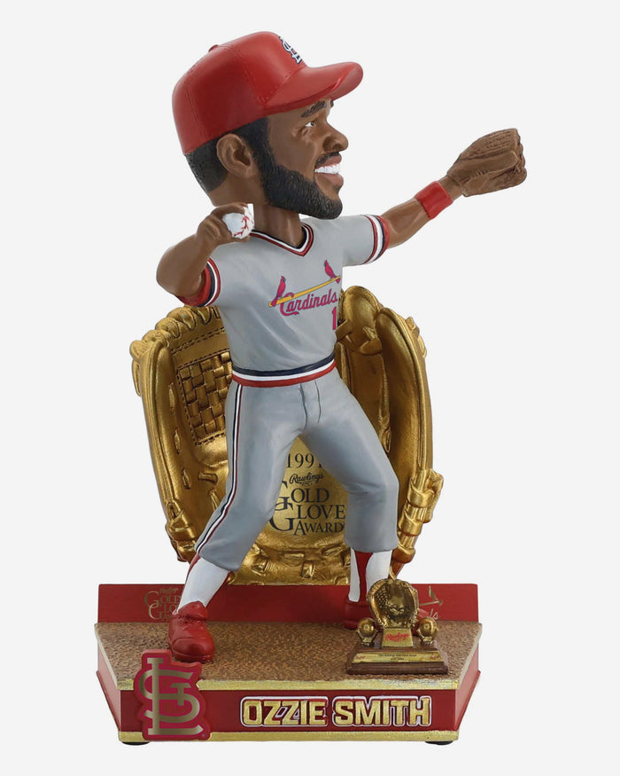 Ozzie Smith St Louis Cardinals 1991 Gold Glove Bobblehead FOCO - FOCO.com