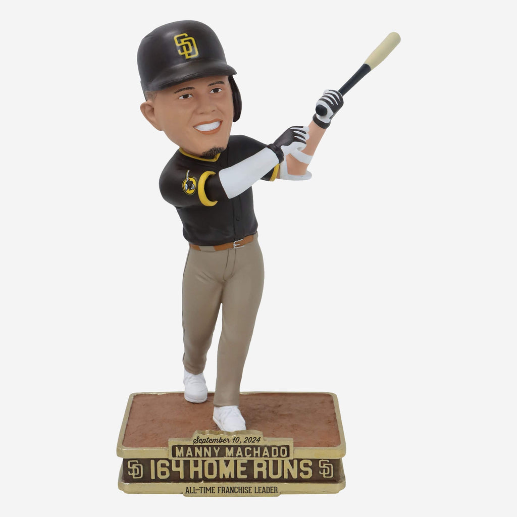 Manny Machado San Diego Padres All Time Franchise Home Run Leader Bobblehead FOCO - FOCO.com