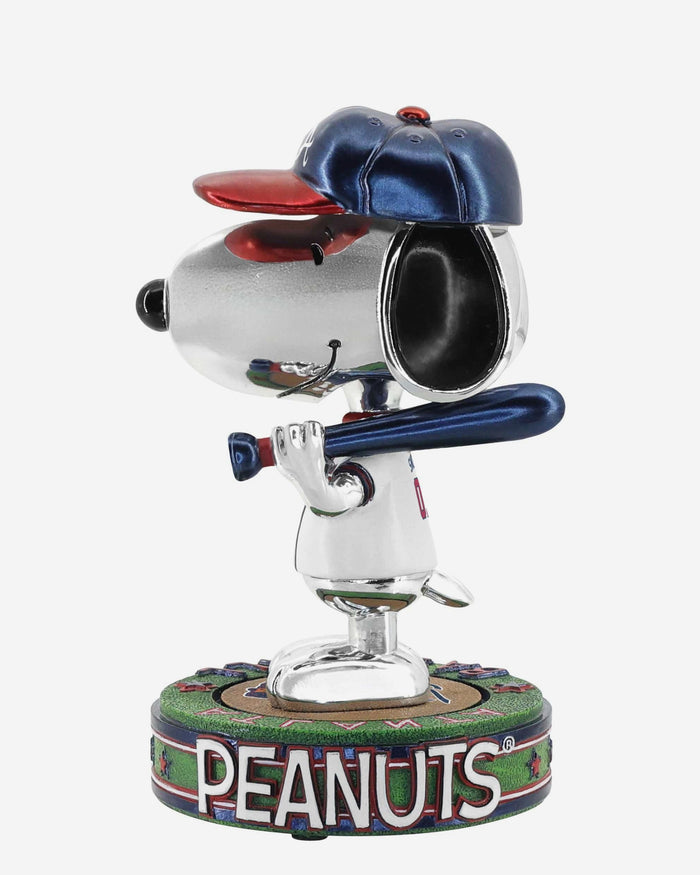 Atlanta Braves Snoopy Peanuts Electroplated Bighead Bobblehead FOCO - FOCO.com