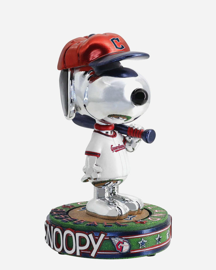 Cleveland Guardians Snoopy Peanuts Electroplated Bighead Bobblehead FOCO - FOCO.com