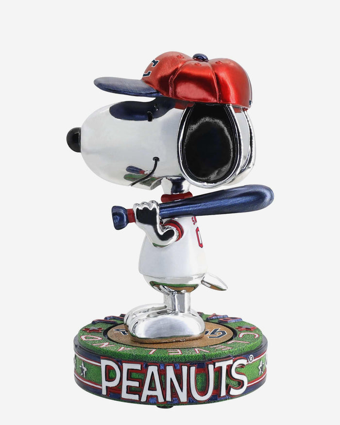 Cleveland Guardians Snoopy Peanuts Electroplated Bighead Bobblehead FOCO - FOCO.com