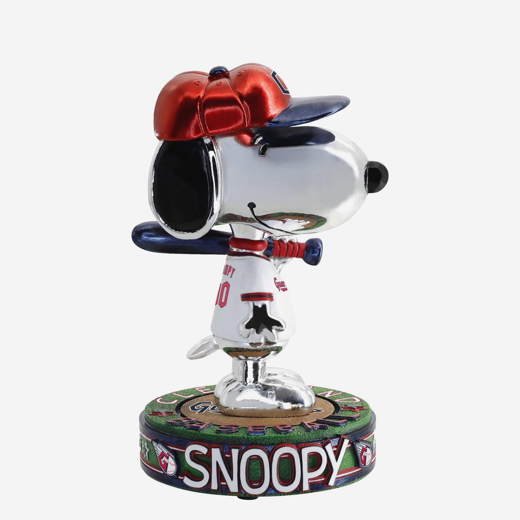 Cleveland Guardians Snoopy Peanuts Electroplated Bighead Bobblehead FOCO - FOCO.com