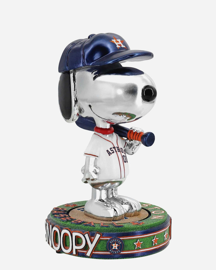 Houston Astros Snoopy Peanuts Electroplated Bighead Bobblehead FOCO - FOCO.com