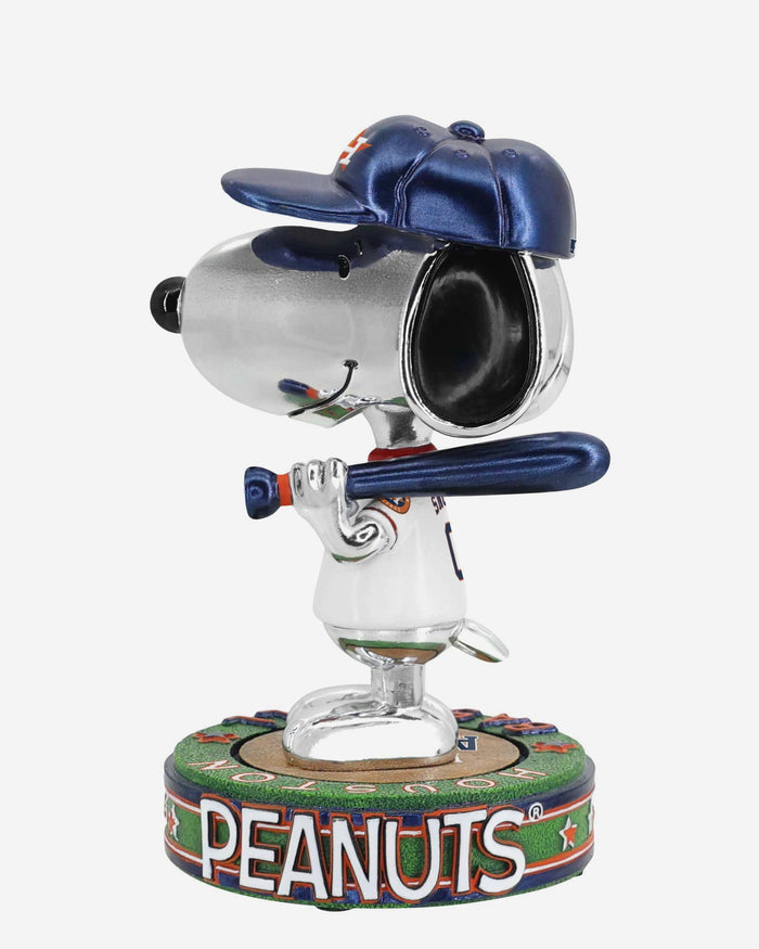 Houston Astros Snoopy Peanuts Electroplated Bighead Bobblehead FOCO - FOCO.com