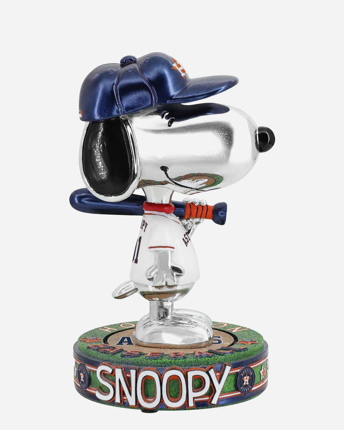 Houston Astros Snoopy Peanuts Electroplated Bighead Bobblehead FOCO - FOCO.com