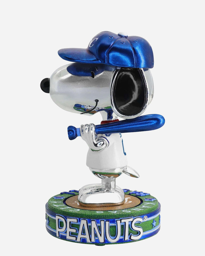Kansas City Royals Snoopy Peanuts Electroplated Bighead Bobblehead FOCO - FOCO.com