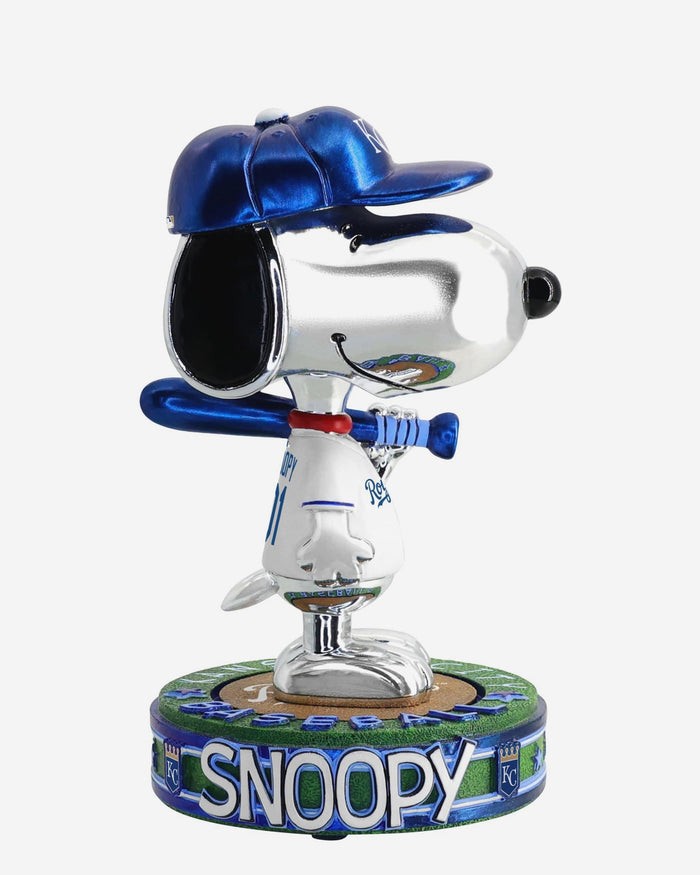 Kansas City Royals Snoopy Peanuts Electroplated Bighead Bobblehead FOCO - FOCO.com