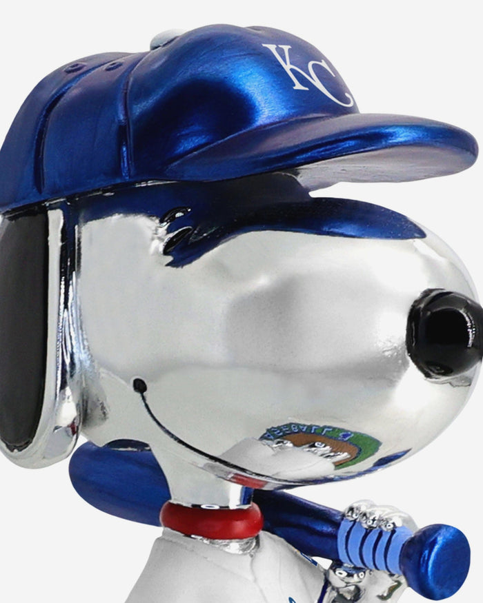 Kansas City Royals Snoopy Peanuts Electroplated Bighead Bobblehead FOCO - FOCO.com