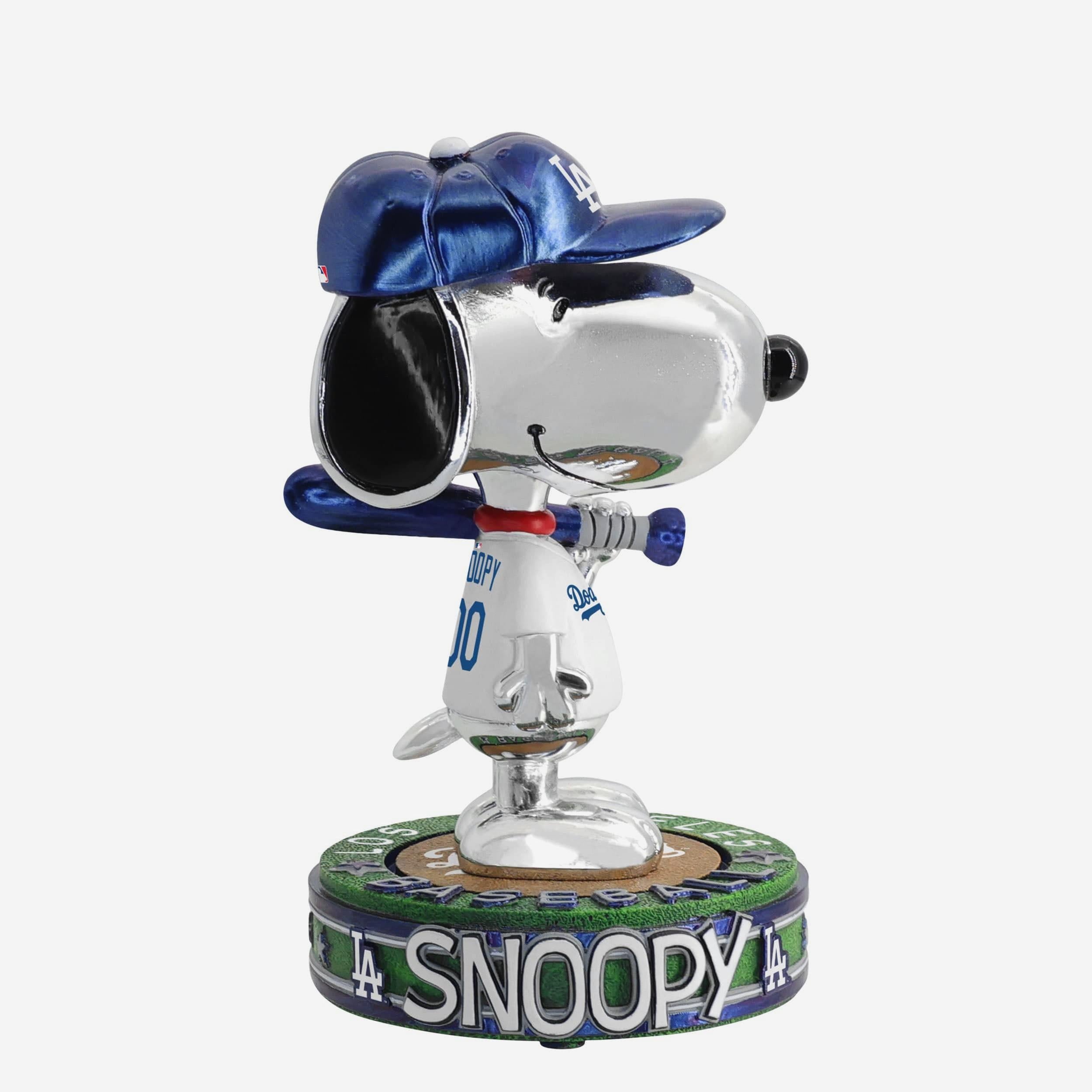 Los Angeles Dodgers Snoopy Peanuts Electroplated Bighead