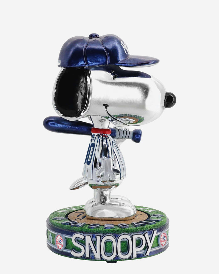 New York Yankees Snoopy Peanuts Electroplated Bighead Bobblehead FOCO - FOCO.com