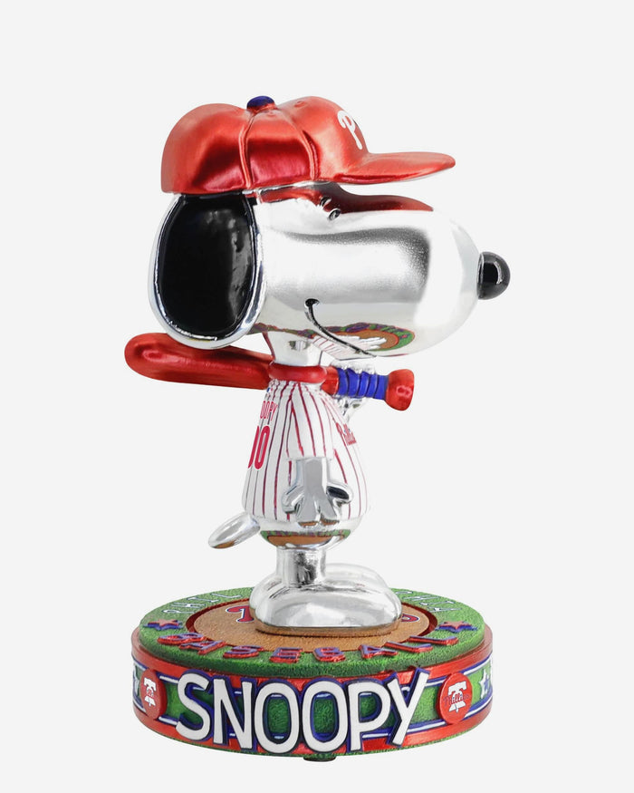 Philadelphia Phillies Snoopy Peanuts Electroplated Bighead Bobblehead FOCO - FOCO.com