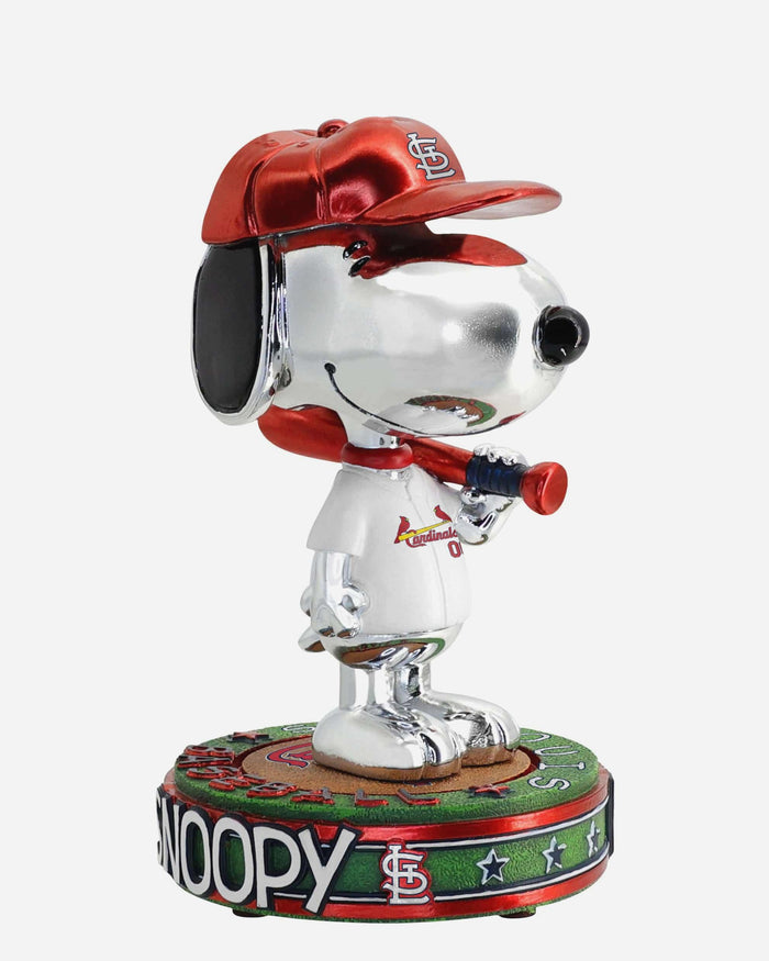 St Louis Cardinals Snoopy Peanuts Electroplated Bighead Bobblehead FOCO - FOCO.com