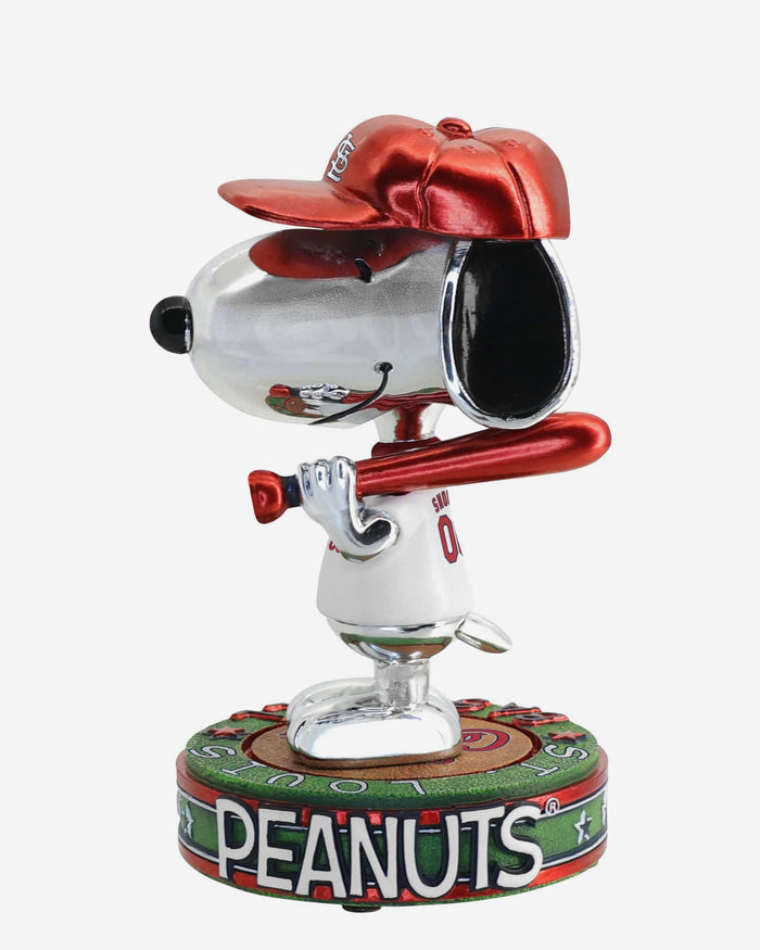 St Louis Cardinals Snoopy Peanuts Electroplated Bighead Bobblehead FOCO - FOCO.com