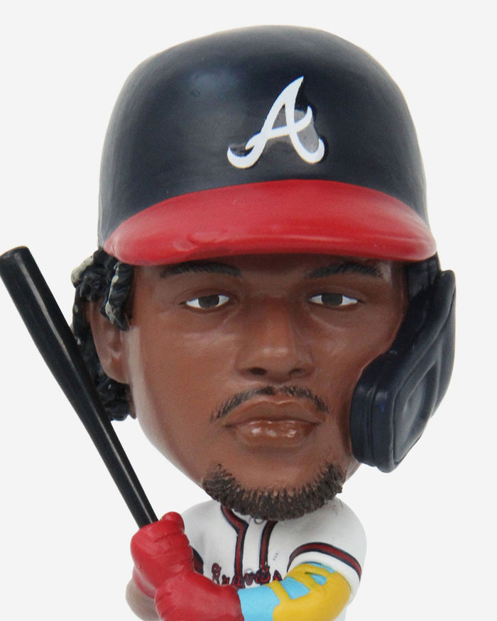 Ronald Acuna Jr & Matt Olson & Marcell Ozuna Atlanta Braves Connecting Base 3 Pack Mini Bighead Bobblehead Set FOCO - FOCO.com