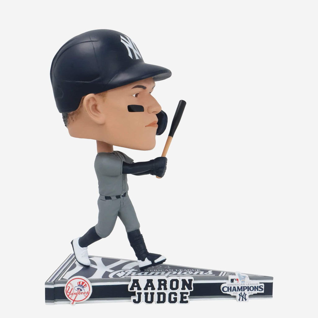Aaron Judge New York Yankees 2024 American League Champions Pennant Base Bighead Bobblehead FOCO - FOCO.com