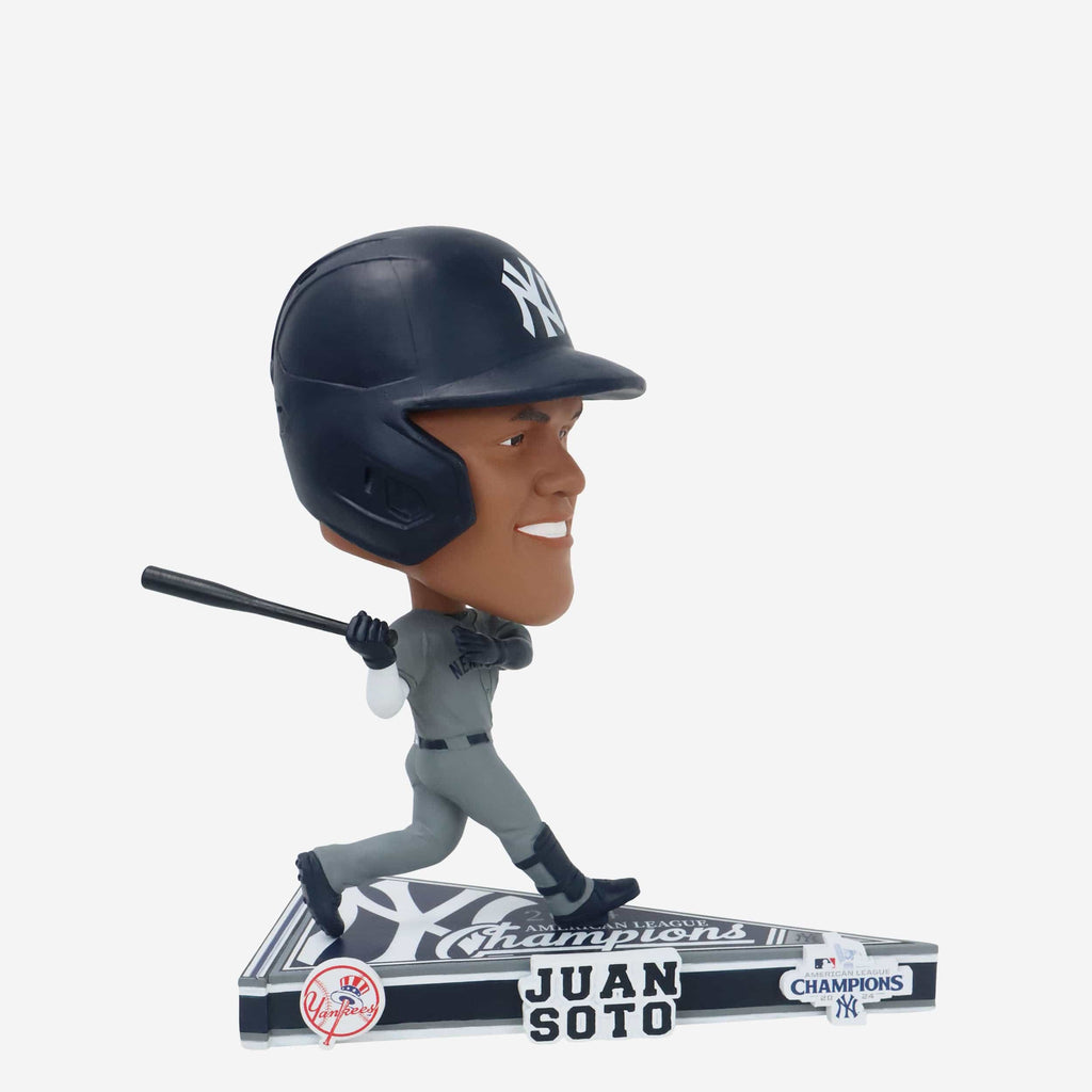 Juan Soto New York Yankees 2024 American League Champions Pennant Base Bighead Bobblehead FOCO - FOCO.com