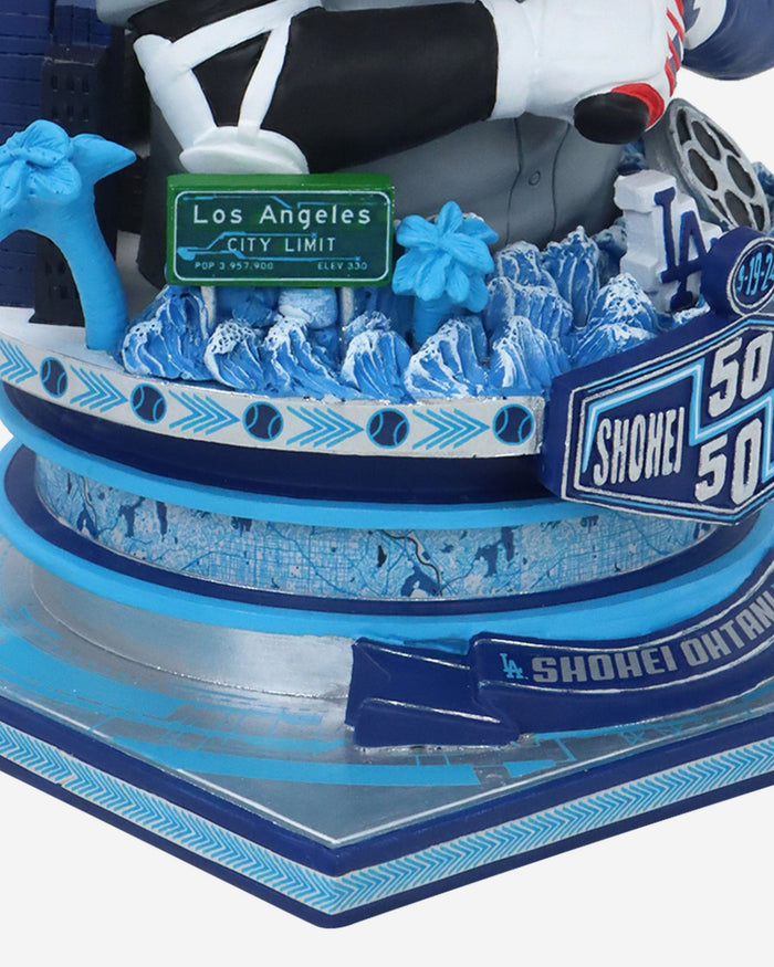 Shohei Ohtani Los Angeles Dodgers 50 Home Runs & 50 Stolen Bases Bust Bighead Bobblehead FOCO - FOCO.com