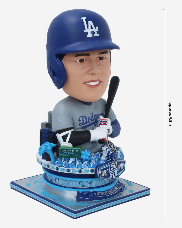 Shohei Ohtani Los Angeles Dodgers 50 Home Runs & 50 Stolen Bases Bust Bighead Bobblehead FOCO - FOCO.com
