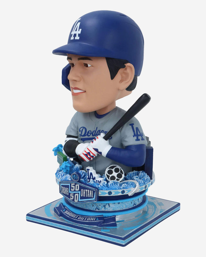 Shohei Ohtani Los Angeles Dodgers 50 Home Runs & 50 Stolen Bases Bust Bighead Bobblehead FOCO - FOCO.com