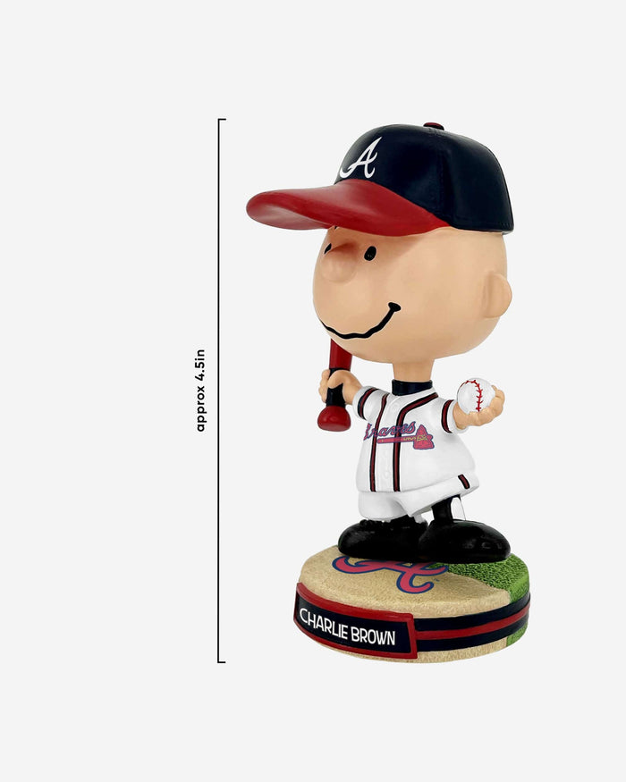 Atlanta Braves Charlie Brown Peanuts Mini Bighead Bobblehead FOCO - FOCO.com