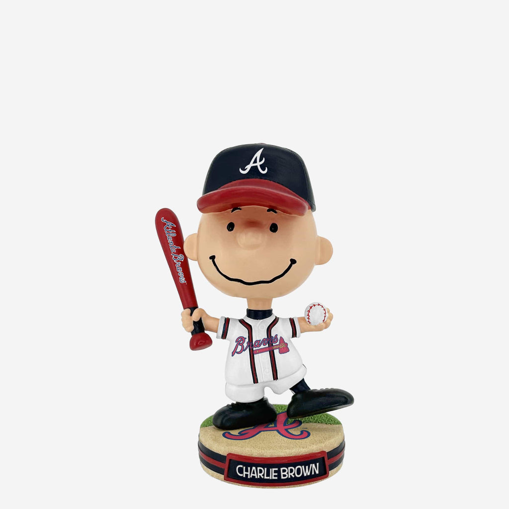Atlanta Braves Charlie Brown Peanuts Mini Bighead Bobblehead FOCO - FOCO.com