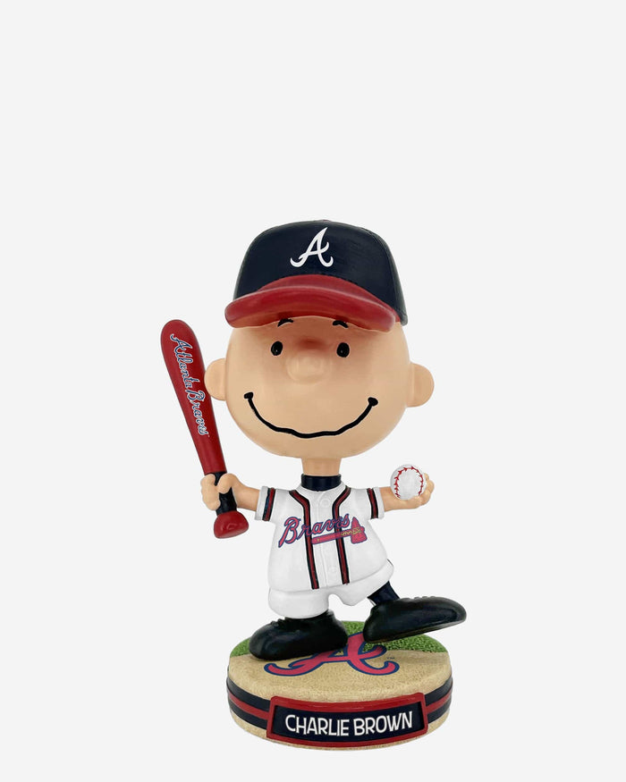 Atlanta Braves Charlie Brown Peanuts Mini Bighead Bobblehead FOCO - FOCO.com