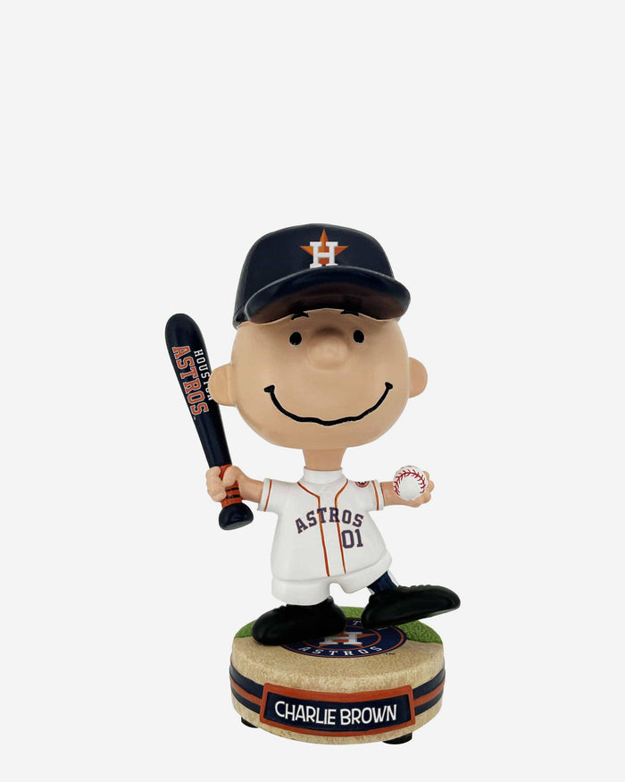 Houston Astros Charlie Brown Peanuts Mini Bighead Bobblehead FOCO - FOCO.com
