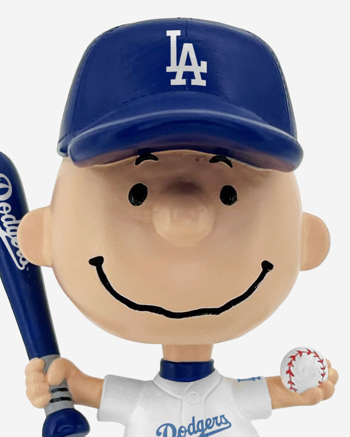 Los Angeles Dodgers Charlie Brown Peanuts Mini Bighead Bobblehead FOCO - FOCO.com