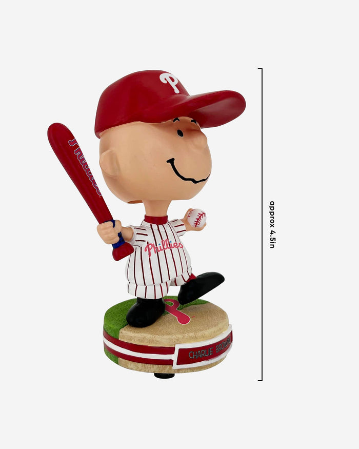 Philadelphia Phillies Charlie Brown Peanuts Mini Bighead Bobblehead FOCO - FOCO.com