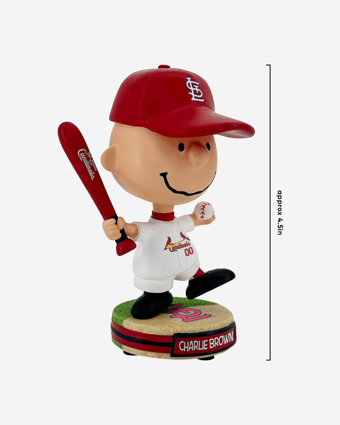 St Louis Cardinals Charlie Brown Peanuts Mini Bighead Bobblehead FOCO - FOCO.com