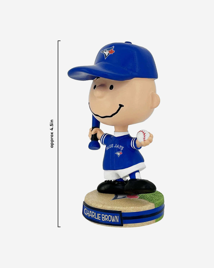 Toronto Blue Jays Charlie Brown Peanuts Mini Bighead Bobblehead FOCO - FOCO.com