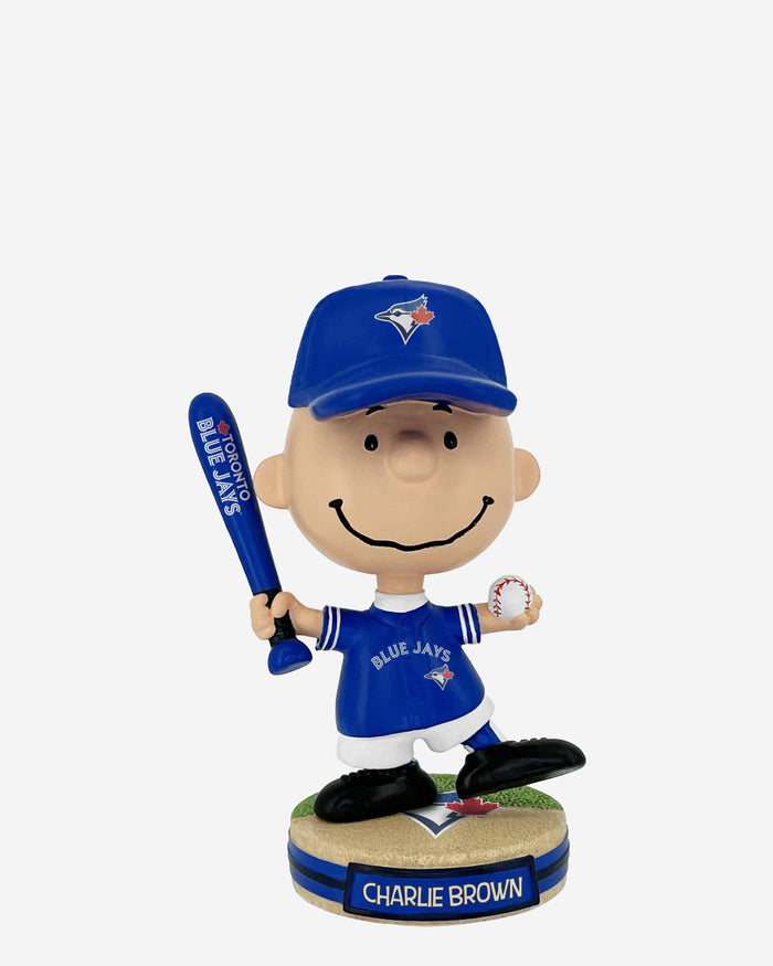 Toronto Blue Jays Charlie Brown Peanuts Mini Bighead Bobblehead FOCO - FOCO.com