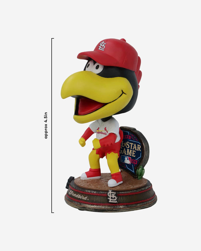 Fredbird St Louis Cardinals 2024 All-Star Bobbles on Parade Mascot Mini Bighead Bobblehead FOCO - FOCO.com