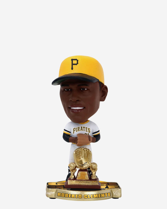 Roberto Clemente Pittsburgh Pirates 1972 Gold Glove Mini Bighead Bobblehead FOCO - FOCO.com