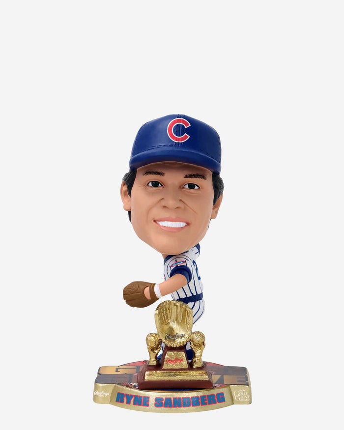 Ryne Sandberg Chicago Cubs 1989 Gold Glove Mini Bighead Bobblehead FOCO - FOCO.com