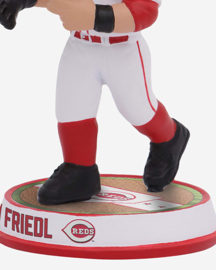 TJ Friedl Cincinnati Reds Fielding Pose Field Stripe Mini Bighead Bobblehead FOCO - FOCO.com