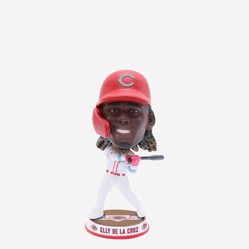 Elly De La Cruz Cincinnati Reds Field Stripe Mini Bighead Bobblehead FOCO - FOCO.com