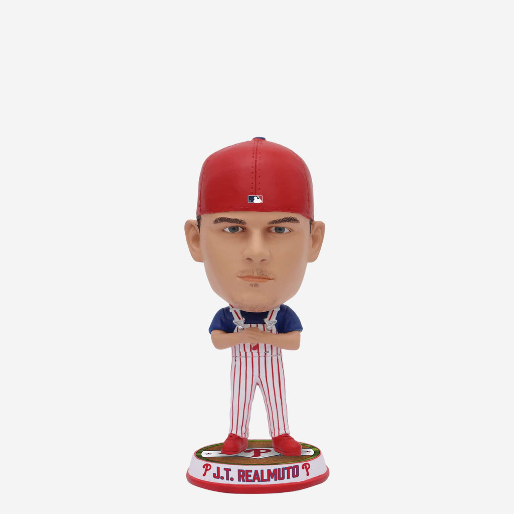 JT Realmuto Philadelphia Phillies Bib Overalls Mini Bighead Bobblehead FOCO - FOCO.com