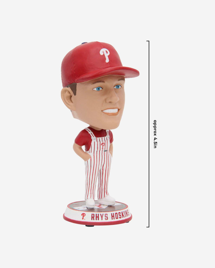 Rhys Hoskins Philadelphia Phillies Bib Overalls Mini Bighead Bobblehead FOCO - FOCO.com