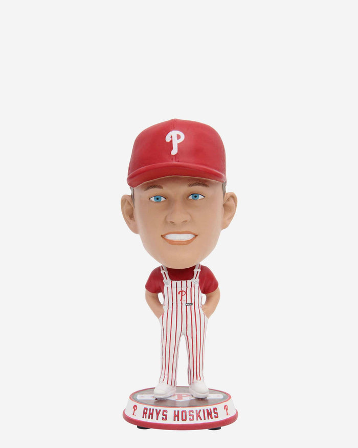 Rhys Hoskins Philadelphia Phillies Bib Overalls Mini Bighead Bobblehead FOCO - FOCO.com