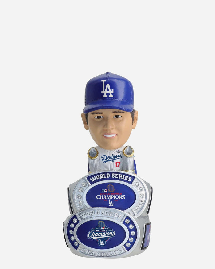 Shohei Ohtani Los Angeles Dodgers 2025 Back To Back World Series Champions Mini Ring Base Bighead Bobblehead FOCO - FOCO.com