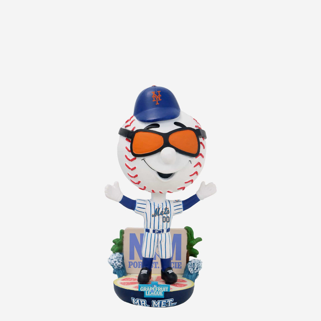 Mr Met New York Mets 2025 Spring Training Grapefruit League Mascot Mini Bighead Bobblehead FOCO - FOCO.com