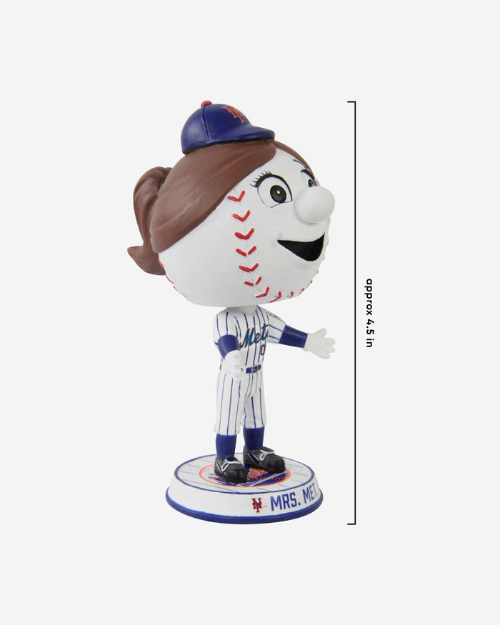 Mrs Met New York Mets Mascot Mini Bighead Bobblehead FOCO - FOCO.com